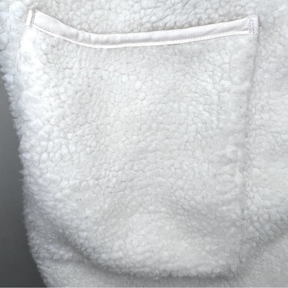 Ava & Viv Sherpa Overcoat Jacket - Size 0X 16/18- Cream - Plus Size - Picture 8 of 11